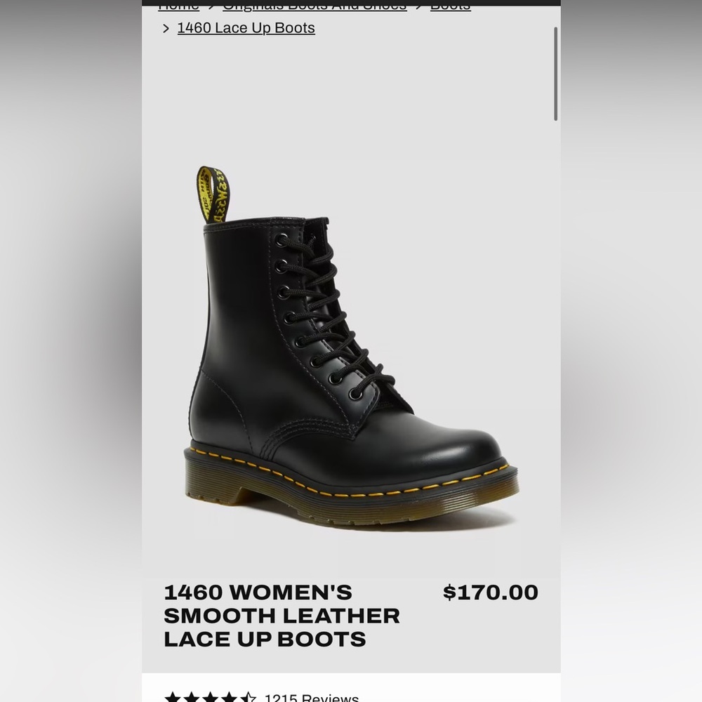 Doc Martens 1460 black leather boots